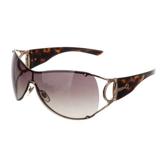 Gucci Brown Acetate Sunglasses - Picture 1 of 3